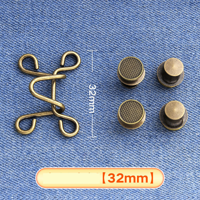 Universal waist jeans buttons