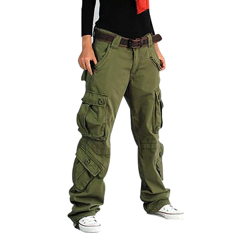 Womens Cargo Pants Hip Hop Trousers Loose Cargo Sweatpants