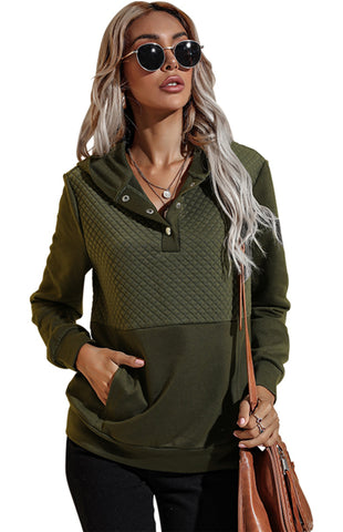 Women's Solid Color Fashion Long Sleeve Hooded Sweatshirt