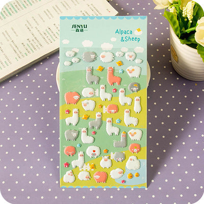 Cartoon Three-dimensional Bubble Sticker Hand Account Decoration Sticker