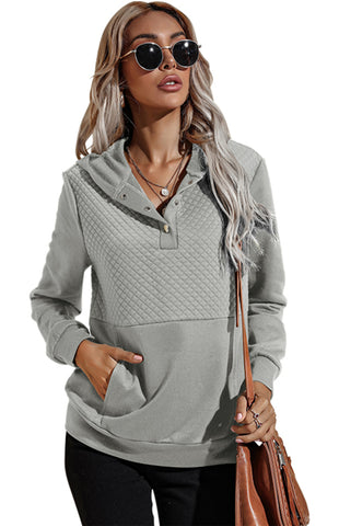 Women's Solid Color Fashion Long Sleeve Hooded Sweatshirt