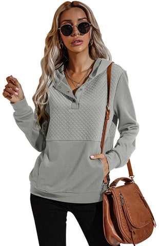 Women's Solid Color Fashion Long Sleeve Hooded Sweatshirt