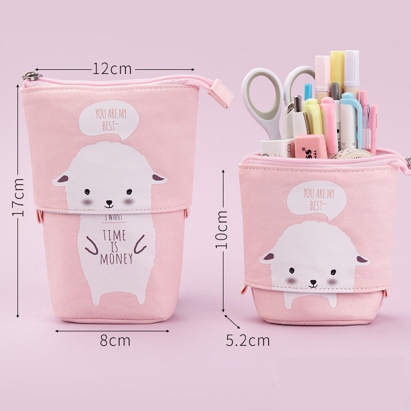 Cute Pupils Drop Down The Pen Holder And Pencil Case