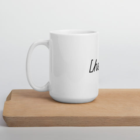 White glossy mug